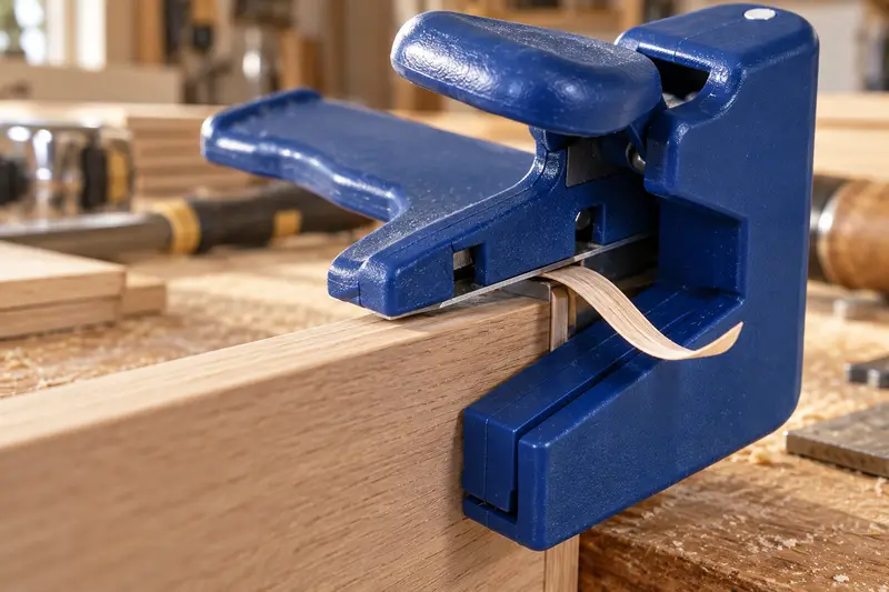 Edge Banding Trimmer Set — Crowded Cabinet Bench