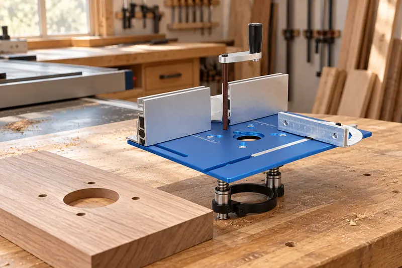 Manual Router Lift — Mounting Pattern Check