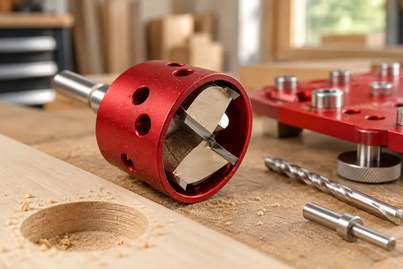 Cabinet Hinge Drilling Jig — Small-Shop Cabinet Build