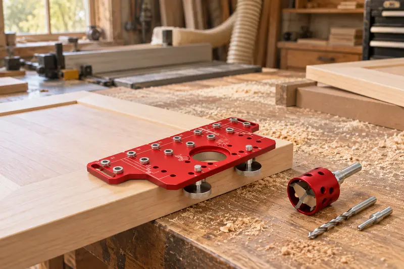 Cabinet Hinge Drilling Jig — Dusty Joinery Workshop