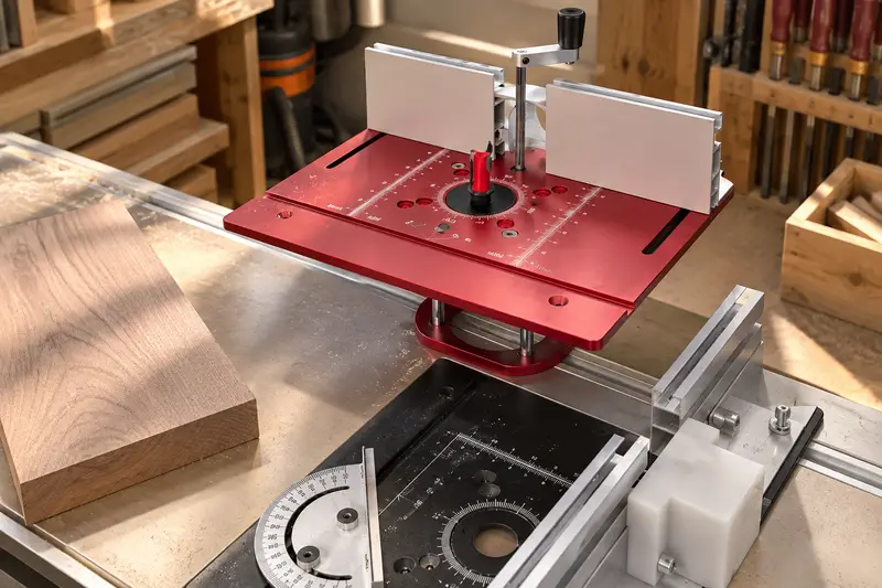 Router Table Lift — Tight Workspace Planning