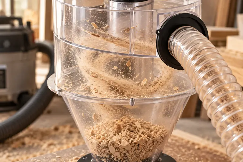 Transparent Cyclone Dust Separator — Household Dust Cleanup