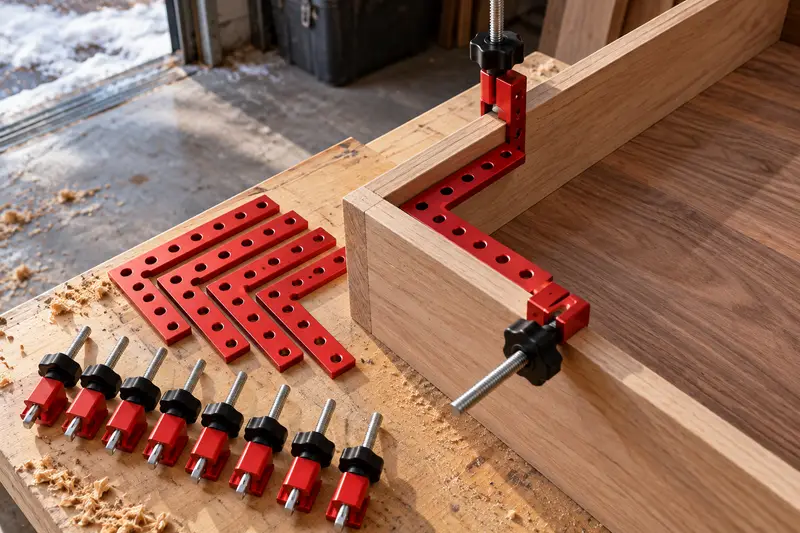 Aluminum Positioning Squares — Cold Garage Clamp-Up