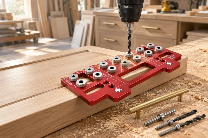 Cabinet Handle Drilling Jig — Dusty Joinery Shop