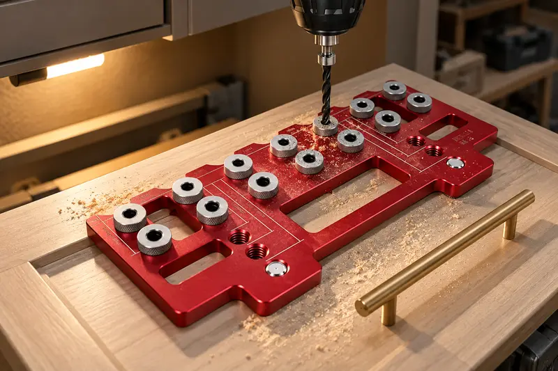 Cabinet Handle Drilling Jig — Dim Renovation Interior