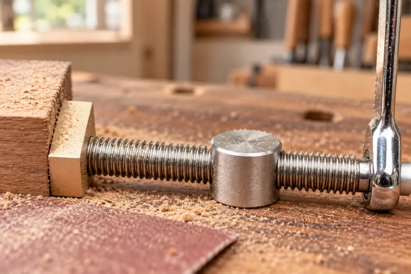 Bench Dog Clamp — Sanding At The Bench