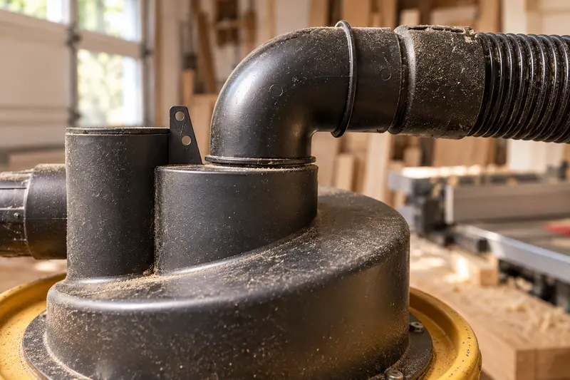 Cyclone Dust Separator — Garage Workshop Setup