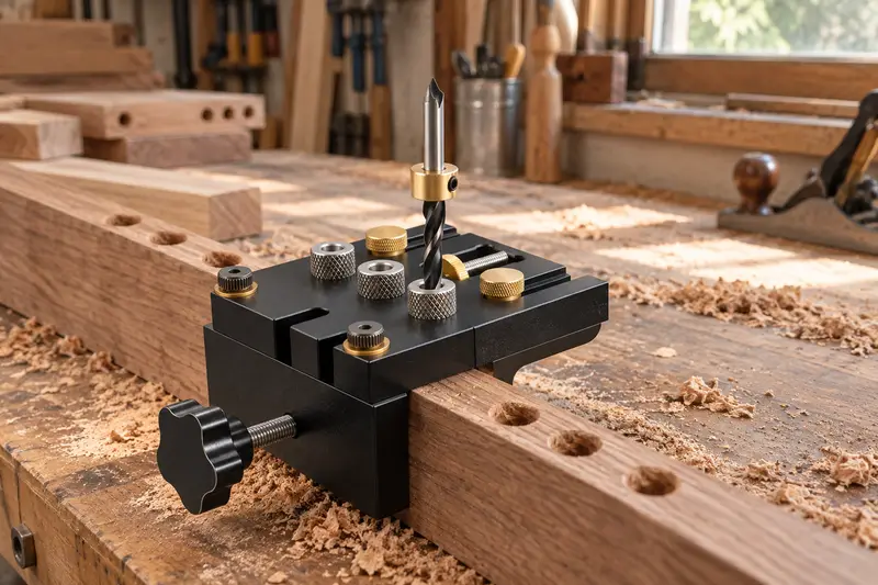 Self-Centering Dowel Jig — Dusty Bench Reset