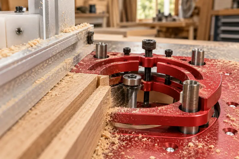 Aluminum Router Lift Kit — Grooving In Workshop Dust