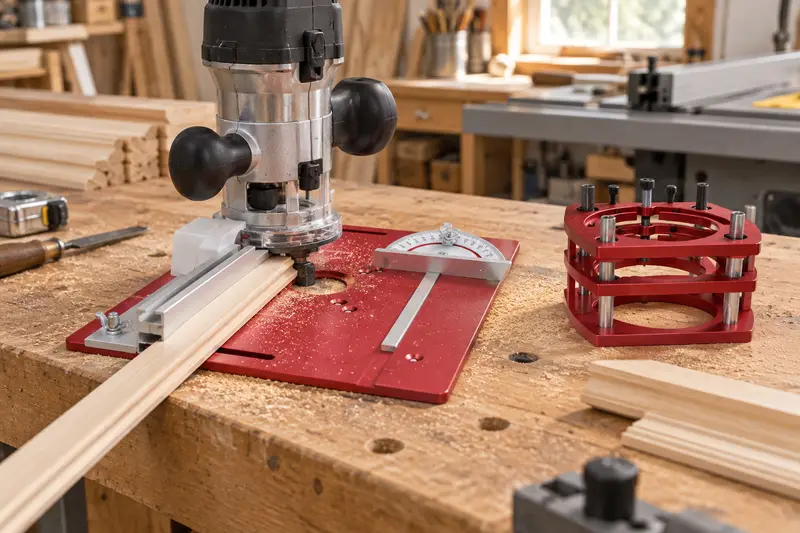Aluminum Router Lift Kit — Trimming At A Shared Bench