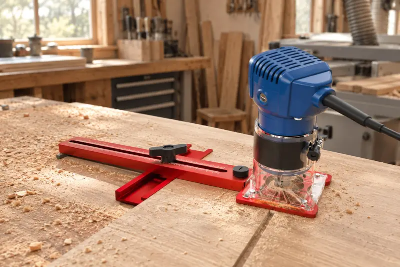 Router Cutting Guide — Dusty Surface Preparation