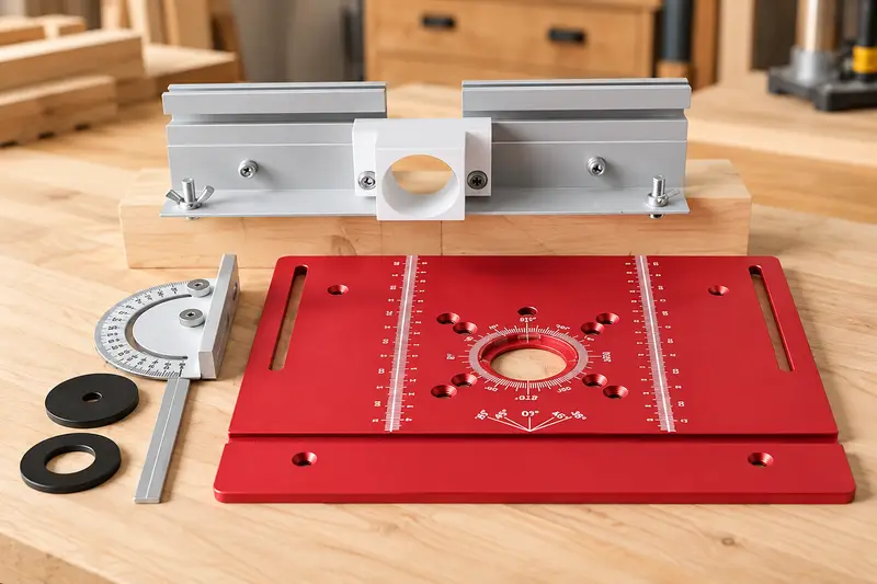 Aluminum Router Table Insert Plate details