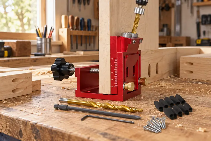 Adjustable Pocket Hole Jig — Crowded Bench Preparation
