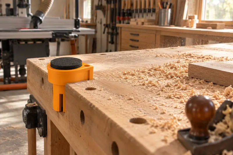 Nylon Bench Dogs — After Sanding Cleanup