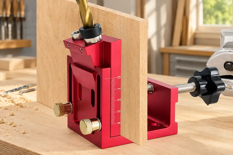 Aluminum Pocket Hole Jig details