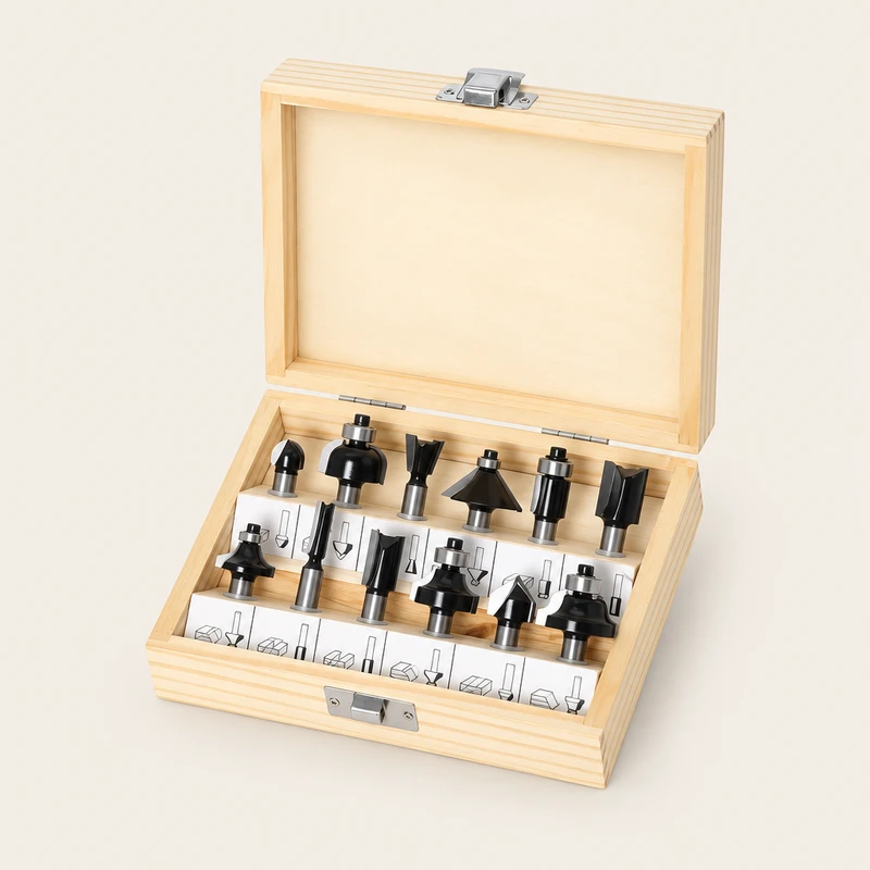 12-Piece Router Bit Set
