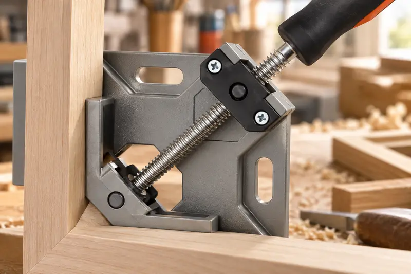 Single-Handle Corner Clamp — Picture-Frame Assembly