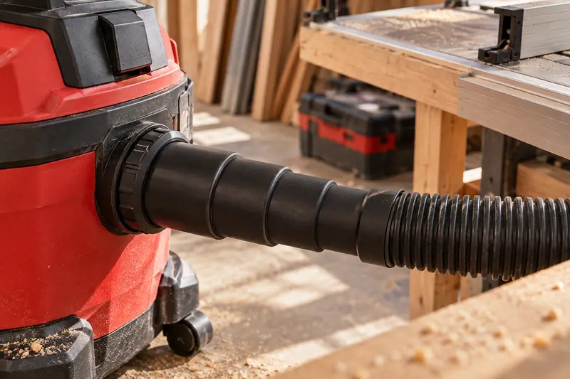 Stepped Vacuum Hose Adapter — Wet/Dry Vacuum Setup
