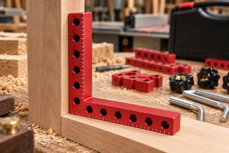 Positioning Square Kit with Case — Crowded Bench Setup