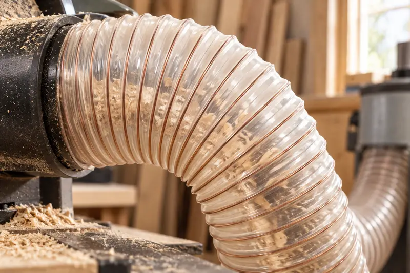 Clear Dust Collection Hose — Dusty Shop Collection