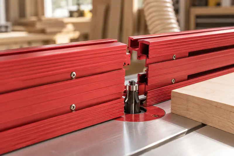 T-Track Router Table Fence — Dusty Bench Setup