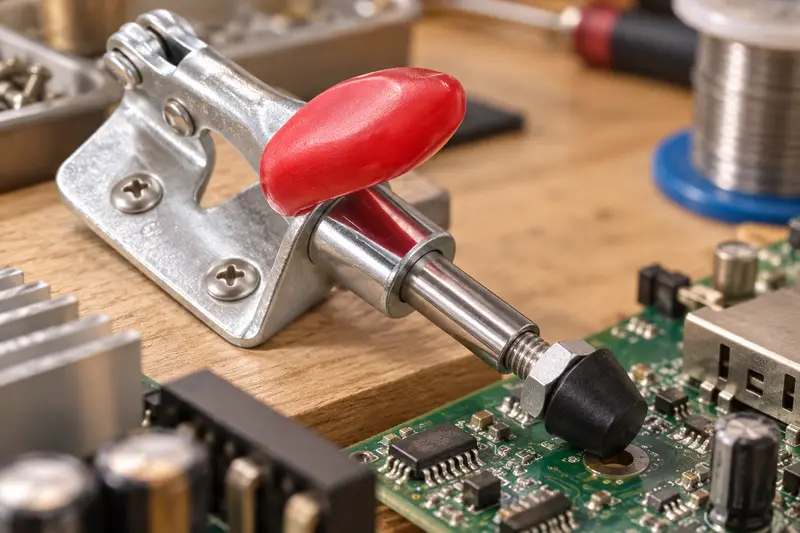 Plunger Toggle Clamp — Crowded Electronics Bench