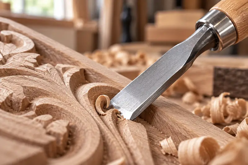 12-Piece Wood Carving Chisel Set — Detail In Close Quarters