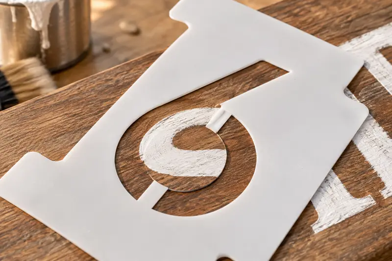Alphabet Number Stencils 4 Inch 26 Pack — Wood Sign Lettering