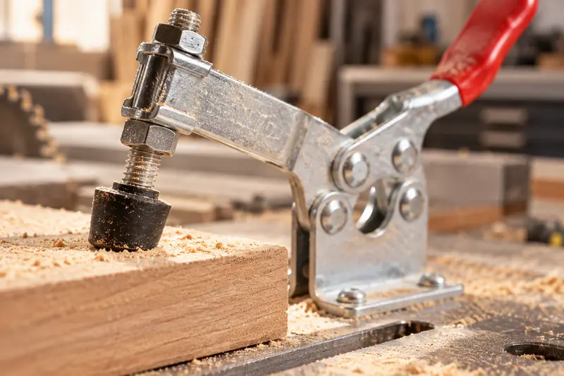 Horizontal Toggle Clamp — Dusty Workshop Setup