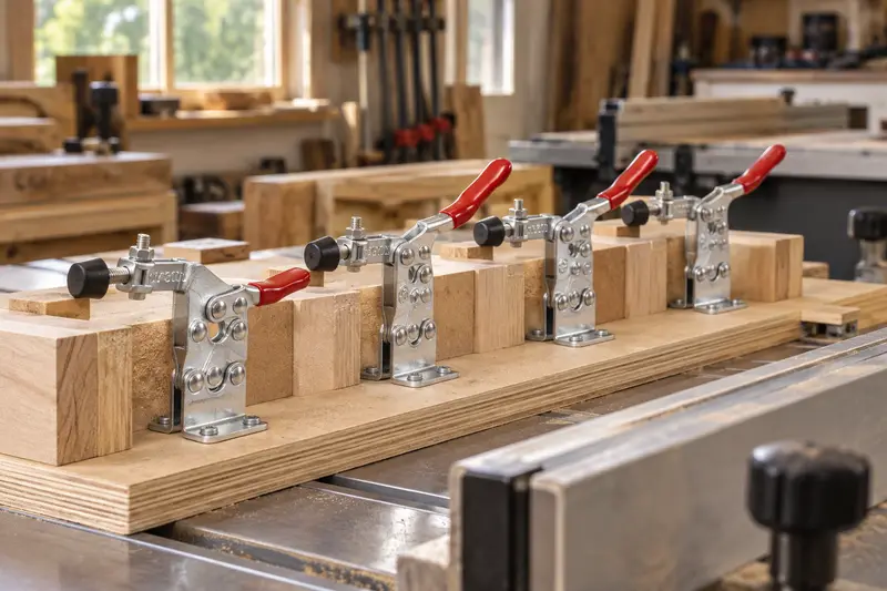 Horizontal Toggle Clamp — Crowded Fixture Planning