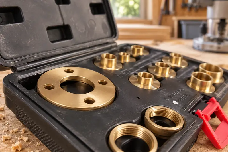 11-Piece Router Guide Bushing Set — Home Woodworking Corner