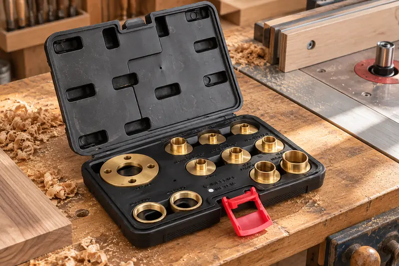 11-Piece Router Guide Bushing Set — Shared Woodshop