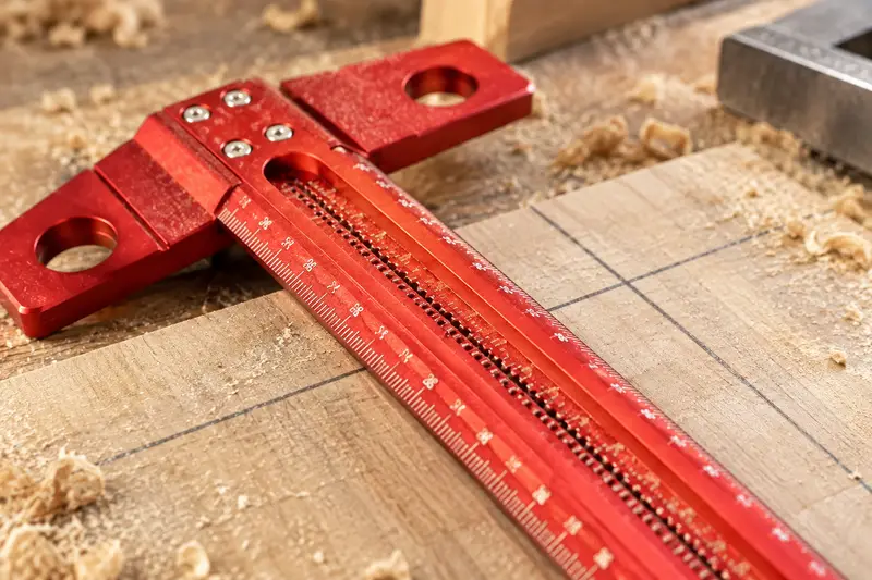Scribing T-Ruler — Dusty Bench Layout