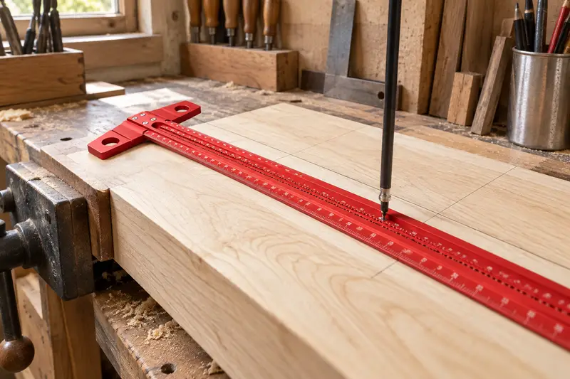 Scribing T-Ruler — Cramped Work Area