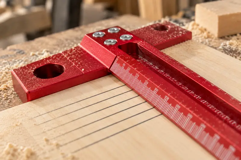 Marking T-Ruler — Dusty Bench Layout