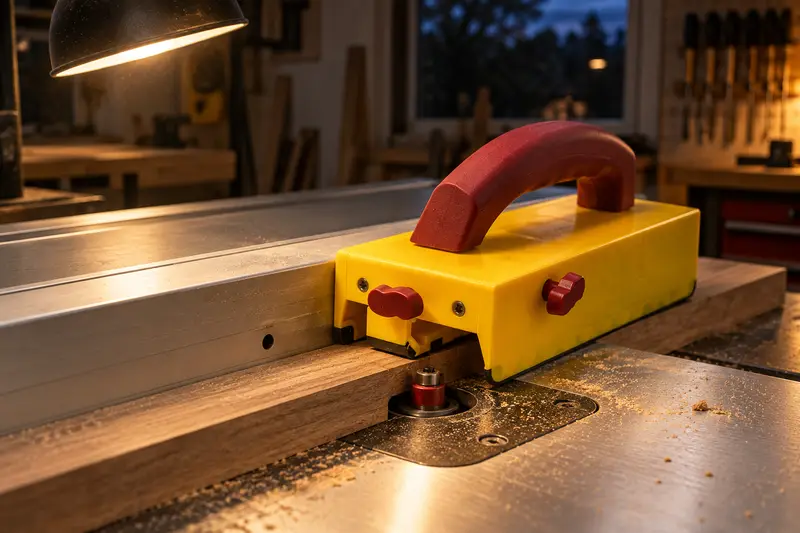 Plastic Push Block — Evening Edge Work