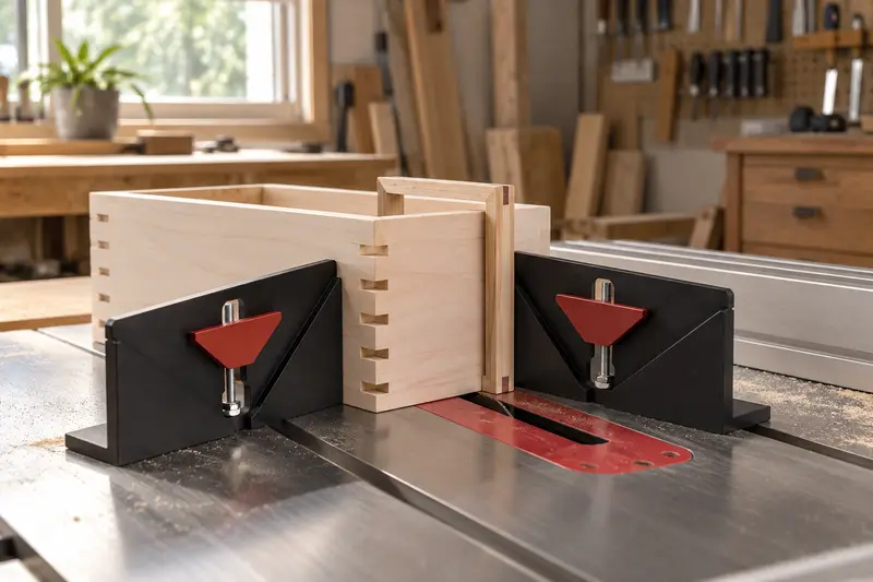 Right Angle Spline Jig — Drawer Slotting