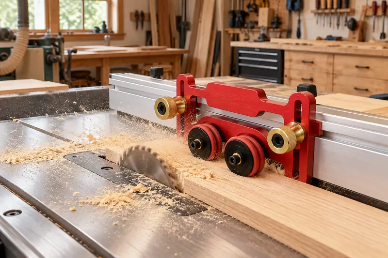 Roller Stock Guide — Slotted Saw Table