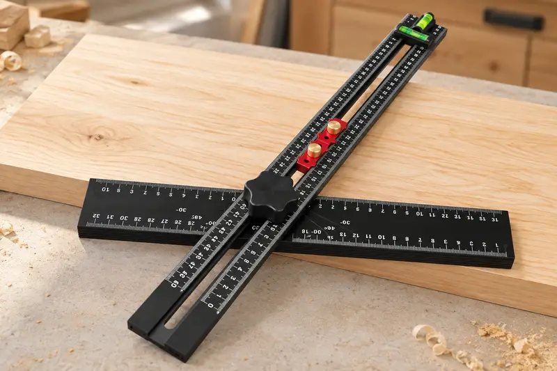 Adjustable T-Square Ruler details