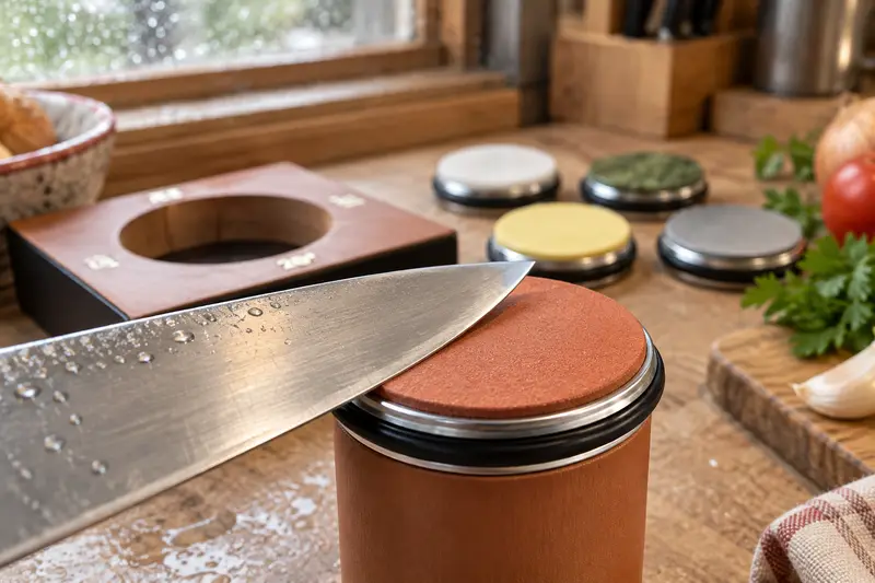 Rolling Knife Sharpener — Rainy-Day Prep