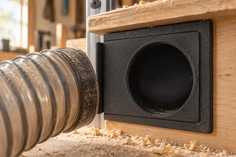 Plastic Dust Collection Blast Gate — Dusty Bench Sessions