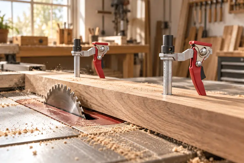 Ratcheting Hold-Down Clamp — Sawdust At The Cut