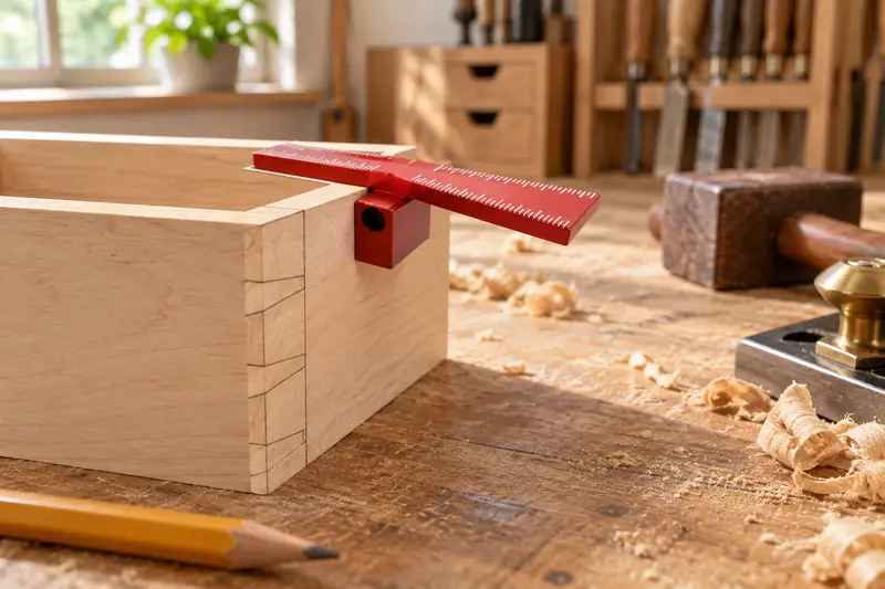 Dual-Ratio Dovetail Marker — Small Box Joinery