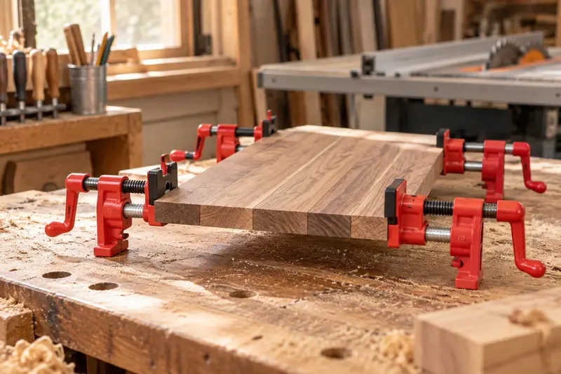 3 4-Inch Pipe Clamp Set — Dusty Workshop Fit-Up