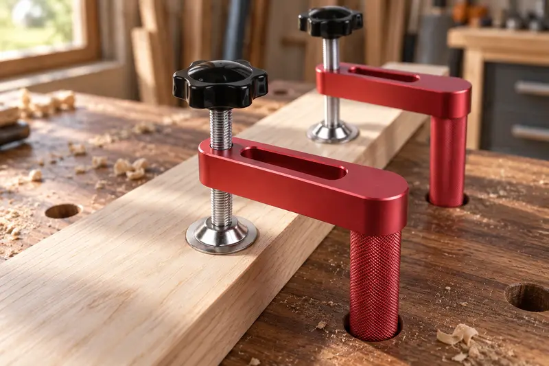 Dog Hole Hold-Down Clamp — Slippery Workpiece