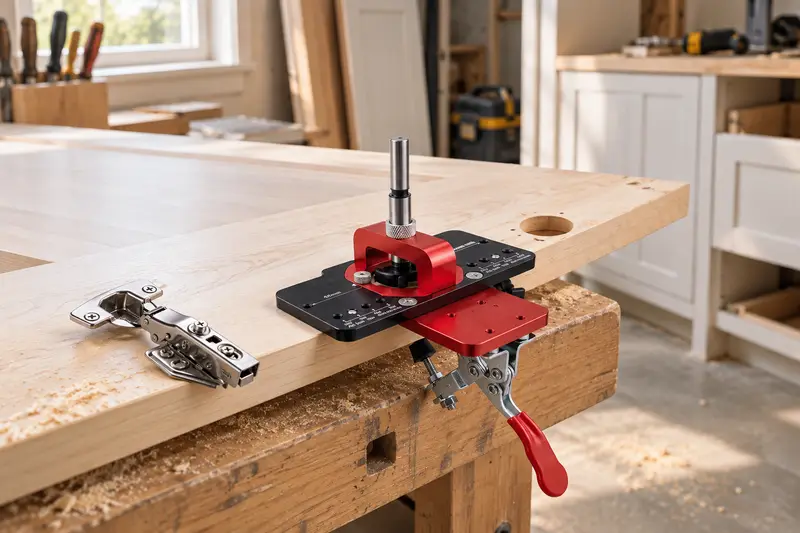 35mm Concealed Hinge Jig — Replacement Door Preparation