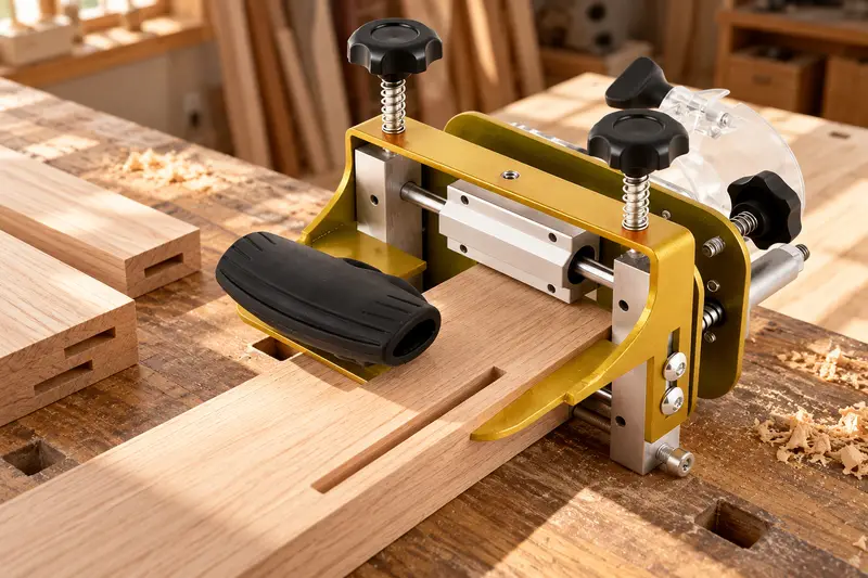 Adjustable Mortising Jig — Board Splicing Preparation