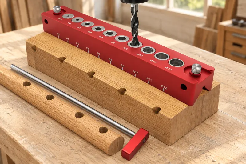 10-Hole Doweling Jig details