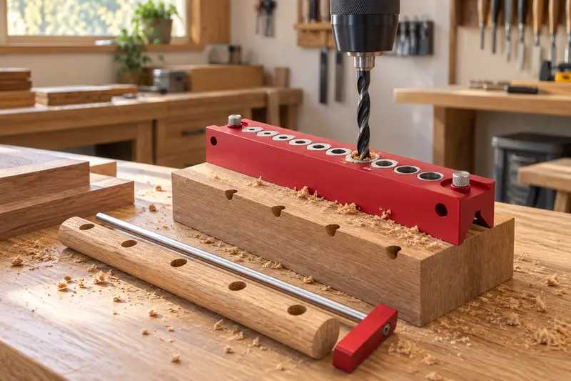 10-Hole Doweling Jig — Limited Bench Space