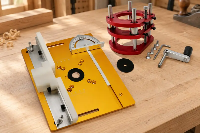 Router Lift with Insert Plate details